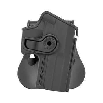Жёсткая полимерная поясная поворотная кобура IMI Defense для H&K USP Compact под правую руку. Чёрный IMI-Z1150 фото Orkov.net