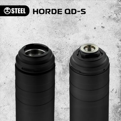 Швидкознімний саундмодератор STEEL HORDE QD-S 5.56 Чорний, 025.001.000 - 1/2х28 фото