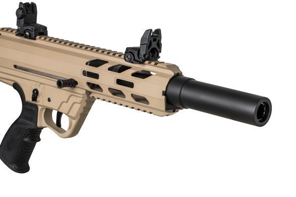 Рушниця BARAK MT-99XS Bullpup 12 калібру зі стволом 18,5 дюймів. Desert Sand-Black Barak-MT-99XS-Desert-Sand-Black фото Orkov.net