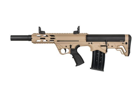 Рушниця BARAK MT-99XS Bullpup 12 калібру зі стволом 18,5 дюймів. Desert Sand-Black Barak-MT-99XS-Desert-Sand-Black фото Orkov.net
