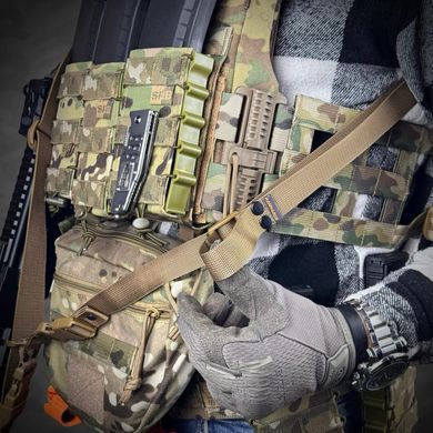 Ремень трехточечный оружейный RAGNAROK HEL carbine Gen.II, Coyote HEL-CARBINE-K фото Orkov.net