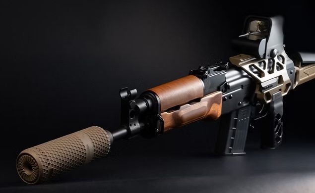 Саундмодератор-полумʼягасник Мініжаба, M14x1 LH, 556/545. CRC-3SF002-MIL-WBP-Coyote Tan. Coyote CRC-3SF002-MIL-WBP-Coyote Tan фото Orkov.net