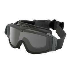Баллистические очки-маска ESS Profile TurboFan с линзами: Прозрачная / Smoke Gray. Цвет оправы: Черный., ESS-740-0131 фото