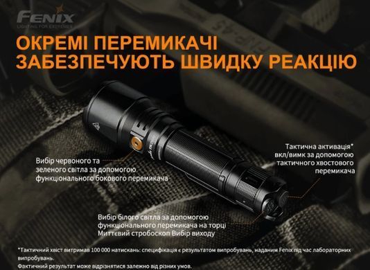 Фонарь ручной Fenix TK26R. Чёрный Fenix-TK26R фото Orkov.net Фонарь ручной Fenix TK26R. Чёрный Fenix-TK26R фото Orkov.net