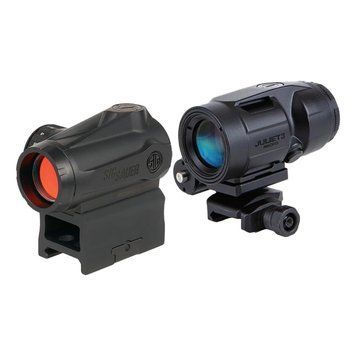 Коліматорний приціл SigSauer Romeo-MSR зі збільшувачем Juliet3-Micro 1-3X SORJ72001 фото Orkov.net