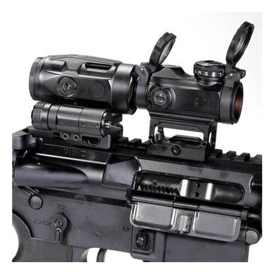 Коліматорний приціл SigSauer Romeo-MSR зі збільшувачем Juliet3-Micro 1-3X SORJ72001 фото Orkov.net