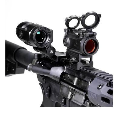 Коліматорний приціл SigSauer Romeo-MSR зі збільшувачем Juliet3-Micro 1-3X SORJ72001 фото Orkov.net