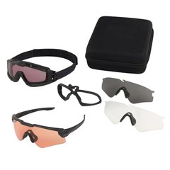 Баллистические очки и маска Oakley - SI Ballistic M Frame Alpha Matte Black Operator Kit с набором линз: Прозрачая/ Smoke Gray/ Prizm TR22/ Prizm TR45. Цвет оправы: Черный., OO9296-02 фото