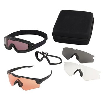 Балістичні окуляри та маска Oakley SI Ballistic M Frame Alpha Matte Black Operator Kit з набором лінз: Прозора/ Smoke Gray/ Prizm TR22/ Prizm TR45 Колір оправи: Чорний OO9296-02, OO9296-02 фото