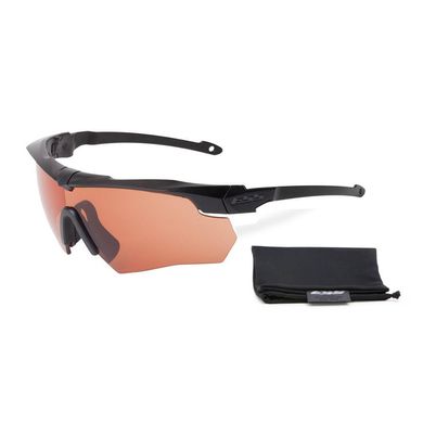 Баллистические, тактические очки ESS Crossbow Suppressor One с линзой Hi-Def Copper - бронзовая, высокой контрастности. Цвет оправы: Черный., ESS-740-0472 фото