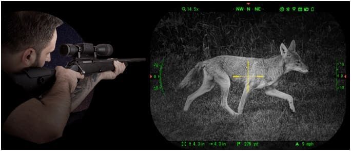 Цифровой прицел ATN X-SIGHT 5 LRF 3-15X с лазерным дальномером чёрный ATN-X-SIGHT-5-LRF-3-15X фото Orkov.net