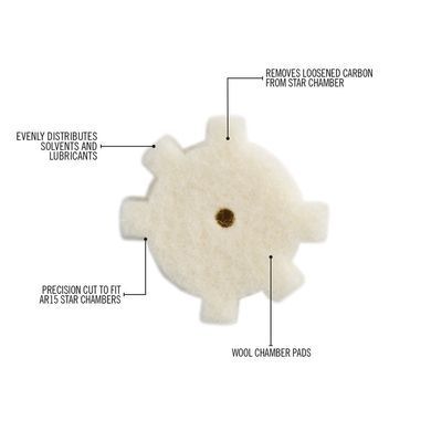 Патчи Real Avid для чистки оружия AR-15 Star Chamber Cleaning Pads (20 шт.). AVAR15CP Бежевый AVAR15CP фото Orkov.net