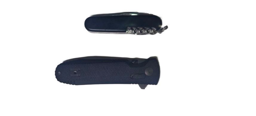 Ніж складаний тактичний SOG Pentagon XR Black/graphite Black
