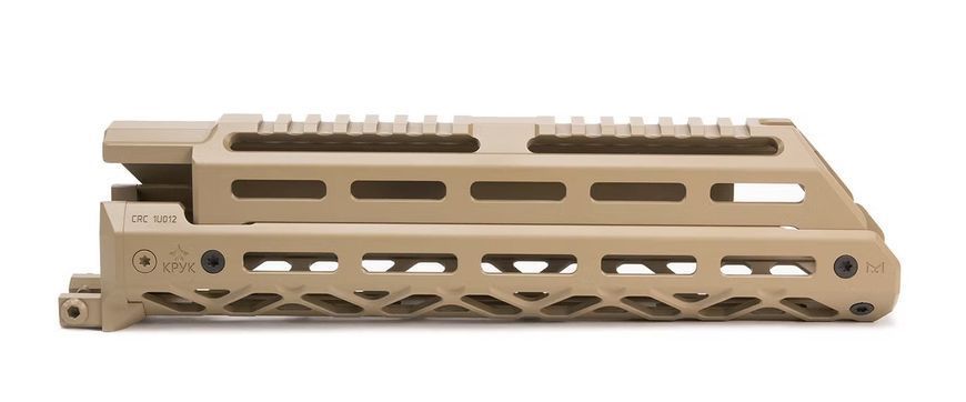 Довга цівка КРУК M-LOK для АК-12. CRC-1U012-MIL-Coyote Tan фото Orkov.net