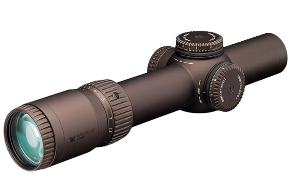 Оптичний приціл Vortex Razor HD Gen III 1-10x24 F1 з сіткою EBR-9 з підсвічуванням Бронзовий Vortex-RZR-11002 фото Orkov.net