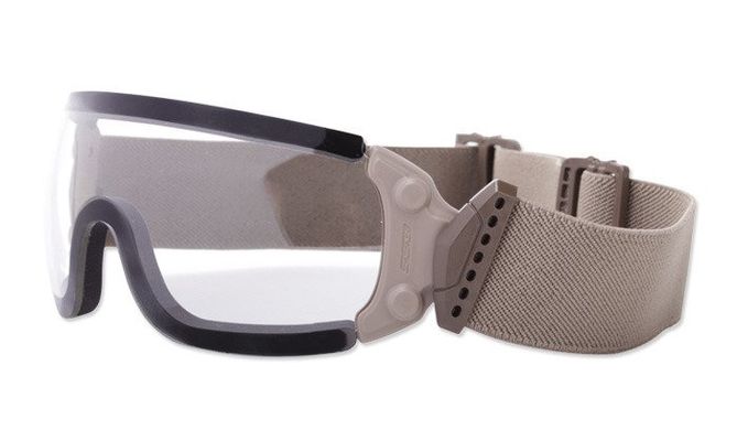 Балістичні окуляри-маска ESS Jumpmaster Balistic з прозорими лінзами. Колір оправи: Terrain Tan., ESS-EE7035-04 фото