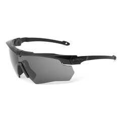 Балістичні, тактичні окуляри ESS Crossbow Suppressor One з лінзою Smoke Gray. Колір оправ: Чорний.