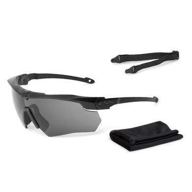 Балістичні, тактичні окуляри ESS Crossbow Suppressor One з лінзою Smoke Gray. Колір оправ: Чорний., ESS-EE9007-03 фото