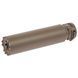 Глушник для гвинтівки 7.62&times;51 мм, BoreLock, 24 дБ подавлення &mdash; Ase Utra AU1100-FDE DUAL762-BL GEN2, 180 мм, 580 г, FDE, нержавіюча сталь DUAL762-BL фото Orkov.net 1/3