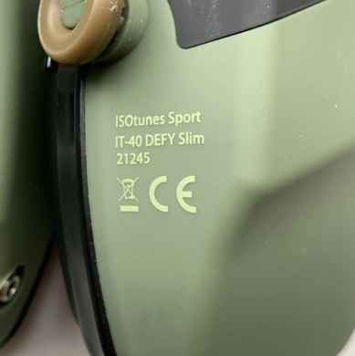 Активные тактические наушники IsoTunes DEFY Slim Basic Green/Black Honeywell-IsoTunes-DEFY-Slim фото Orkov.net