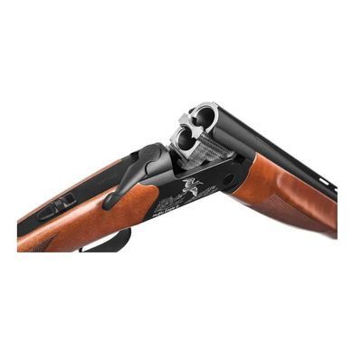 Ружьё вертикалка 20 калибр ствол 71 см, 4 сменных чока для охоты - Huglu EAGLE G Black O и U, чёрный 2006145 фото Orkov.net
