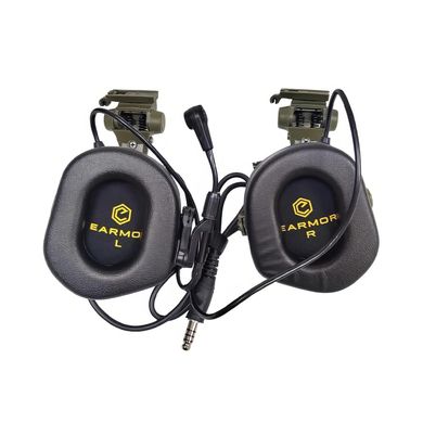 Активные защитные наушники Earmor M32X MOD3 (FG) Olive, M32XSET-FG  фото