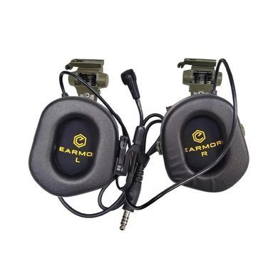 Активні захисні навушники Earmor M32X MOD3 (FG) Olive M32XSET-FG  фото Orkov.net