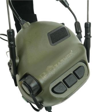 Активні захисні навушники Earmor M32X MOD3 (FG) Olive M32XSET-FG  фото Orkov.net