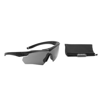 Балістичні, тактичні окуляри ESS Crossbow One із лінзою Smoke Gray. Колір оправи: Чорний., ESS-740-0614 фото