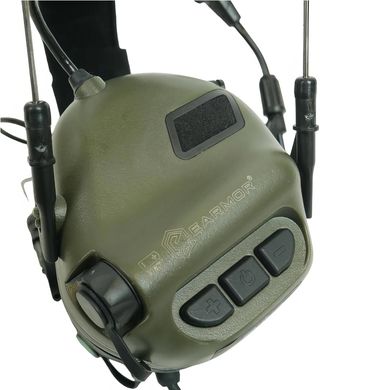 Активные защитные наушники Earmor M32X MOD3 (FG) Olive, M32XSET-FG  фото