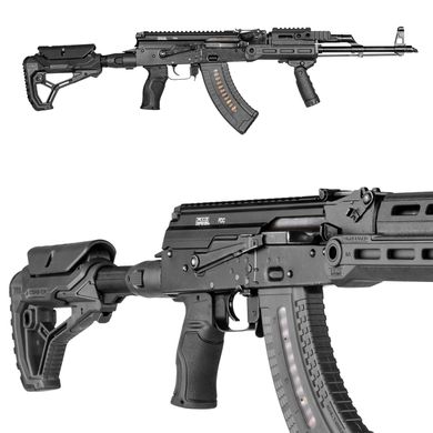 Прорезиненная эргономичная пистолетная ручка FAB Defence Gradus для платформ AK., FAB-GRADUS-AK-BLK фото