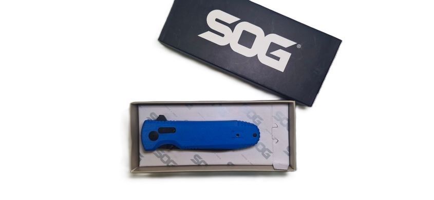 Нож складной тактический SOG Pentagon XR LTE Blue Синий