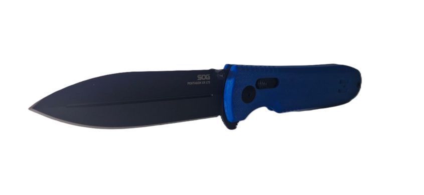 Нож складной тактический SOG Pentagon XR LTE Blue Синий
