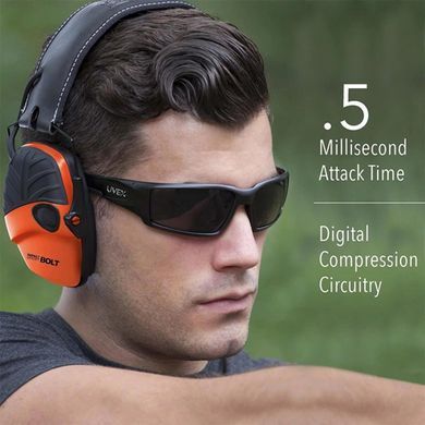 Активні захисні навушники Howard Leight Impact Sport BOLT R-02231 Orange R-02231 фото Orkov.net