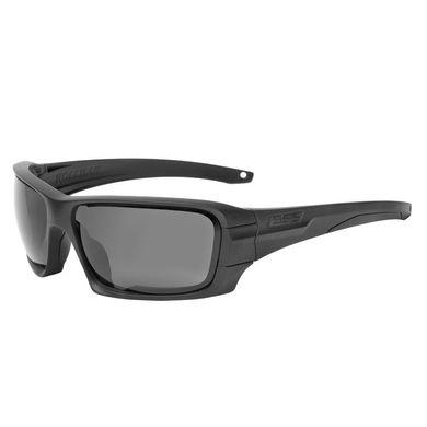 Баллистические, тактические очки ESS Rollbar Contract Subdued Logo Kit с линзами: Прозрачная / Smoke Gray. Цвет оправы: Черный., ESS-EE9018-02 фото