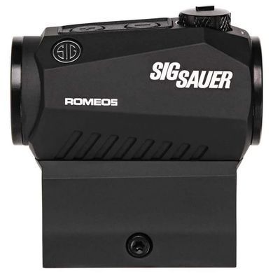 Коллиматор red dot 1x20 2 MOA красная точка &mdash; Sig Sauer ROMEO5 compact 1x20 mm, 2MOA RED DOT 0,5 MOA Adj, M1913, M1913 Picatinny, чёрный, CR2032 2000008767903 фото Orkov.net