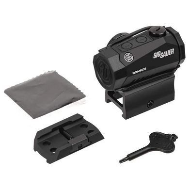 Коллиматор red dot 1x20 2 MOA красная точка &mdash; Sig Sauer ROMEO5 compact 1x20 mm, 2MOA RED DOT 0,5 MOA Adj, M1913, M1913 Picatinny, чёрный, CR2032 2000008767903 фото Orkov.net
