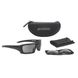Балістичні, тактичні окуляри ESS Rollbar Contract Subdued Logo Kit із лінзами: Прозора / Smoke Gray. Колір оправ: Чорний. ESS-EE9018-02 фото 6