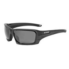 Баллистические, тактические очки ESS Rollbar Silver Logo Kit с линзами: Прозрачная / Smoke Gray. Цвет оправы: Черный., ESS-EE9018-03 фото