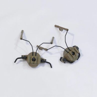 Крепление адаптер на каску шлем HL-ACC-43-T для наушников Peltor/Earmor/Walkers (tan) HL-ACC-43-T фото Orkov.net