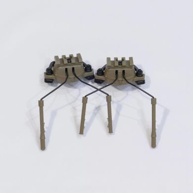Крепление адаптер на каску шлем HL-ACC-43-T для наушников Peltor/Earmor/Walkers (tan) HL-ACC-43-T фото Orkov.net
