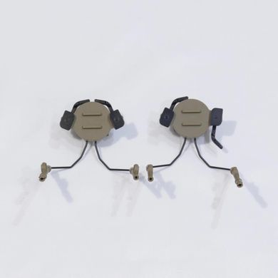 Крепление адаптер на каску шлем HL-ACC-43-T для наушников Peltor/Earmor/Walkers (tan) HL-ACC-43-T фото Orkov.net