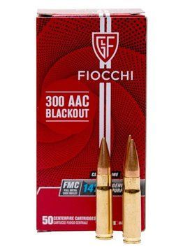 Патрон охотничий нарезной Fiocchi кал. 300 AAC BLACKOUT FMC 147gm. Fiocchi-2000008803212 фото Orkov.net