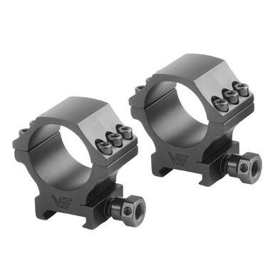 Кольца низкого профиля Vector Optics X-ACCU для крепления оптического прицела d:30 мм. Picatinny. Черный SCTM-33  фото Orkov.net