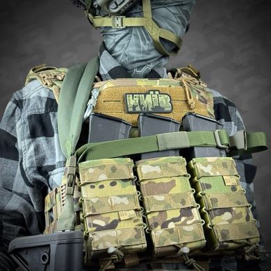 Ремінь триточковий збройовий RAGNAROK з широким наплічником KRAKEN carbine, Olive KRAKEN-carbine3 фото Orkov.net