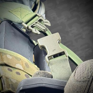 Ремінь триточковий збройовий RAGNAROK з широким наплічником KRAKEN carbine, Olive KRAKEN-carbine3 фото Orkov.net