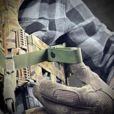 Ремінь триточковий збройовий RAGNAROK з широким наплічником KRAKEN carbine, Olive KRAKEN-carbine3 фото Orkov.net