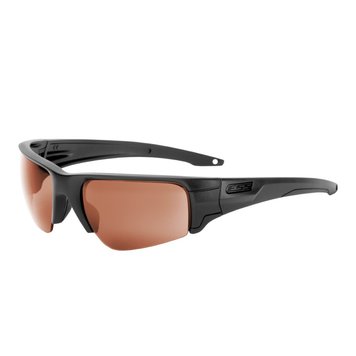 Баллистические, тактические очки ESS Crowbar Tactical Subdued Logo с линзами:Прозрачная/Smoke Gray/ Mirrored Copper Цвет оправы: Черный ESS-EE9019-04, ESS-EE9019-04 фото