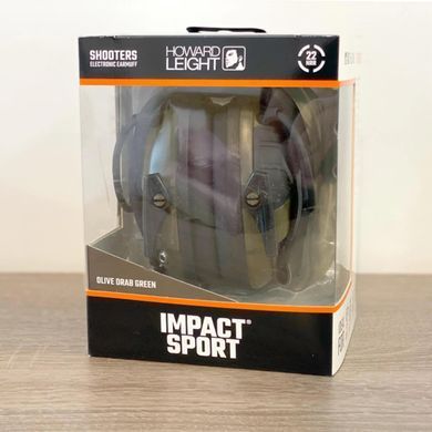 Активные защитные наушники Howard Leight Impact Sport R-01526 Olive R-01526 фото Orkov.net