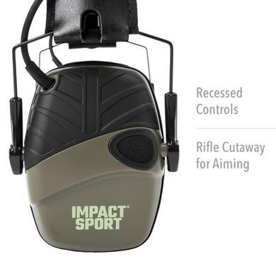 Активные защитные наушники Howard Leight Impact Sport R-01526 Olive R-01526 фото Orkov.net